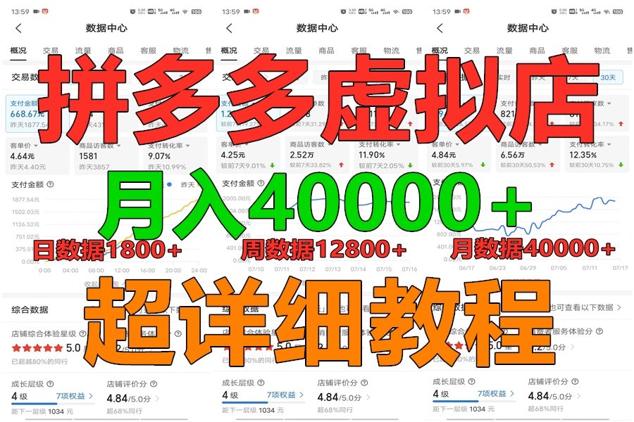 拼多多虚拟电商训练营月入40000+，全网最详细，你做你也行，暴利稳定长久_111创业网-互联网轻创第一站