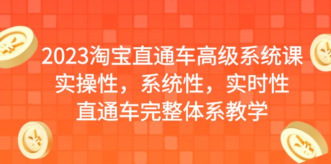 2023淘宝直通车高级系统课，实操性，系统性，实时性，直通车完整体系教学_111创业网-互联网轻创第一站