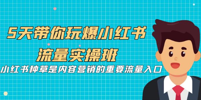 5天带你玩爆小红书流量实操班，小红书种草是内容营销的重要流量入口_111创业网-互联网轻创第一站