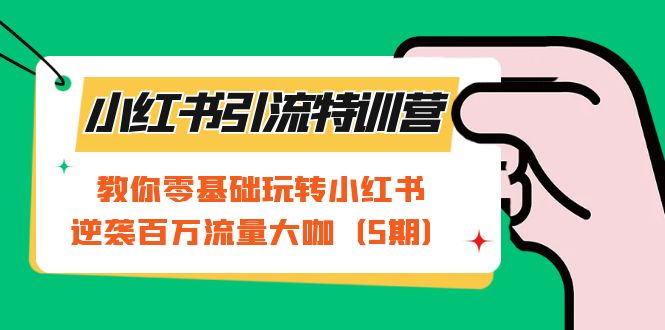 小红书引流特训营-第5期：教你零基础玩转小红书，逆袭百万流量大咖_111创业网-互联网轻创第一站