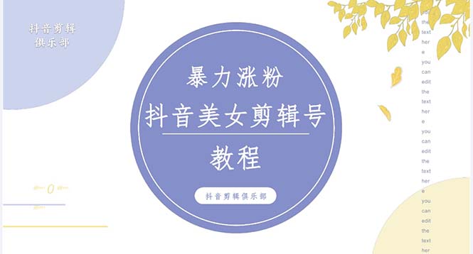 抖音快手暴力涨粉美女混剪视频教程 百分百过原创图片教程 附带违规申诉方法_111创业网-互联网轻创第一站