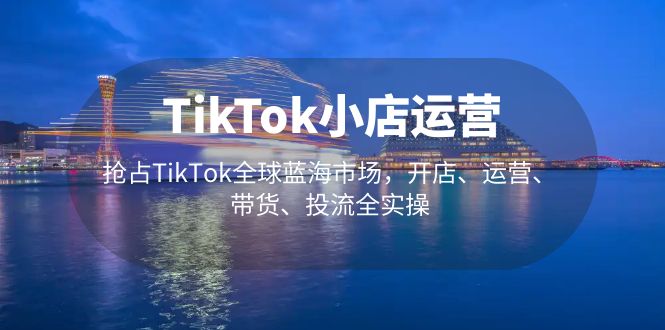 TikTok小店运营 抢占TikTok全球蓝海市场，开店、运营、带货、投流全实操_111创业网-互联网轻创第一站
