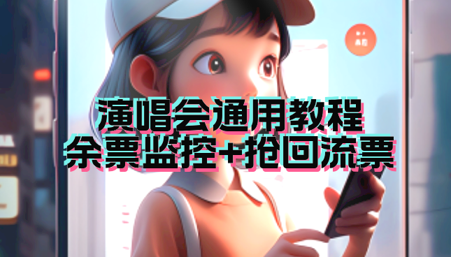 演唱会通用_余票监控+抢回流票（教程+软件）_111创业网-互联网轻创第一站
