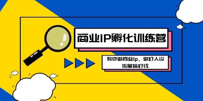 商业IP-孵化训练营新版，教你做商业Ip，做好人设，流量搞好钱_111创业网-互联网轻创第一站