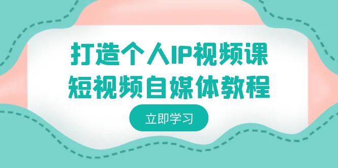 打造个人IP视频课-短视频自媒体教程，个人IP如何定位，如何变现_111创业网-互联网轻创第一站
