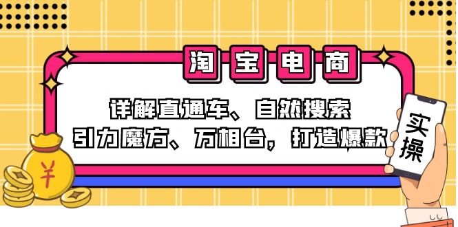 （12814期）2024淘宝电商课程：详解直通车、自然搜索、引力魔方、万相台，打造爆款_111创业网-互联网轻创第一站
