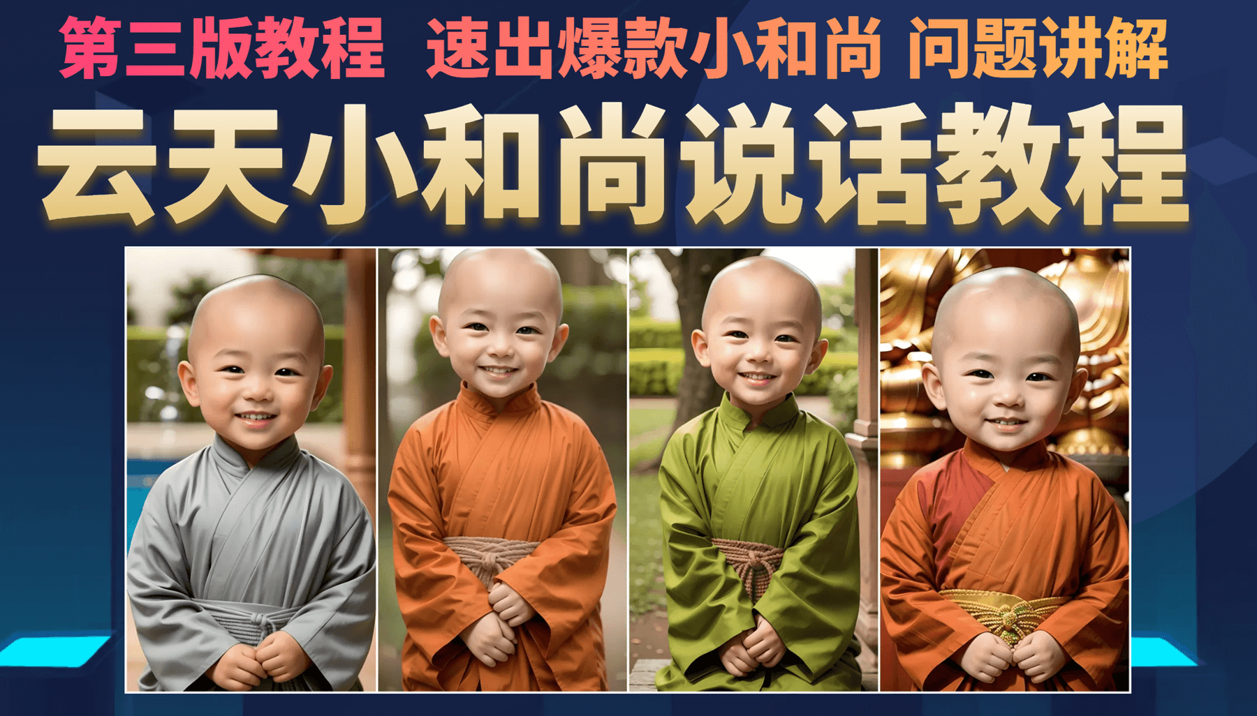 云天小和尚会说话，7天万粉（第3版教程）_111创业网-互联网轻创第一站