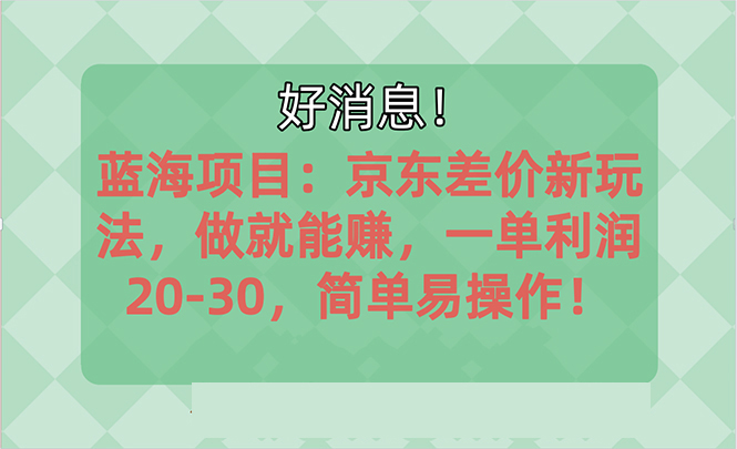 越早知道越能赚到钱的蓝海项目：京东大平台操作，一单利润20-30，简单易操作_111创业网-互联网轻创第一站