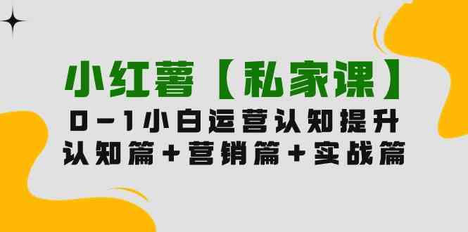 （9910期）小红薯【私家课】0-1玩赚小红书内容营销，认知篇+营销篇+实战篇（11节课）_111创业网-互联网轻创第一站