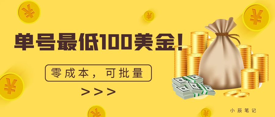 单号最低100美金，零成本，小白无脑操作。可复制，可扩大。_111创业网-互联网轻创第一站
