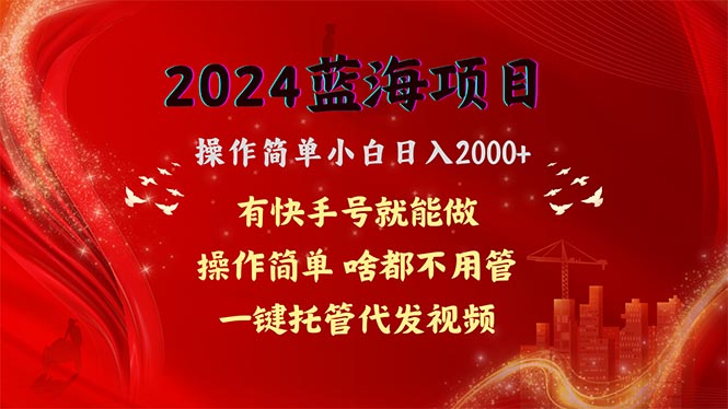 （10693期）2024蓝海项目，网盘拉新，操作简单小白日入2000+，一键托管代发视频，…_111创业网-互联网轻创第一站