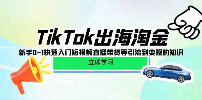 （10035期）TikTok-出海淘金，新手0-1快速入门短视频直播带货等引流到变现的知识_111创业网-互联网轻创第一站