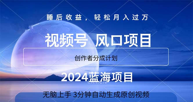 2024蓝海项目，3分钟自动生成视频，月入过万_111创业网-互联网轻创第一站