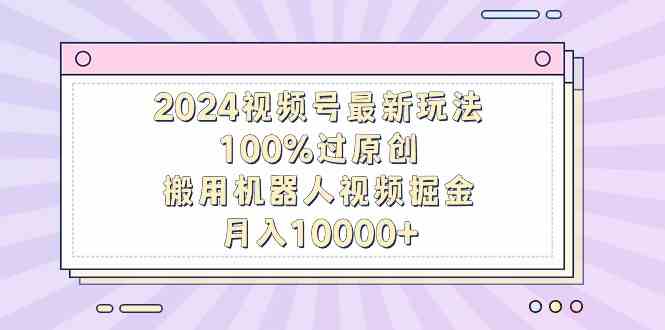 （9151期）2024视频号最新玩法，100%过原创，搬用机器人视频掘金，月入10000+_111创业网-互联网轻创第一站