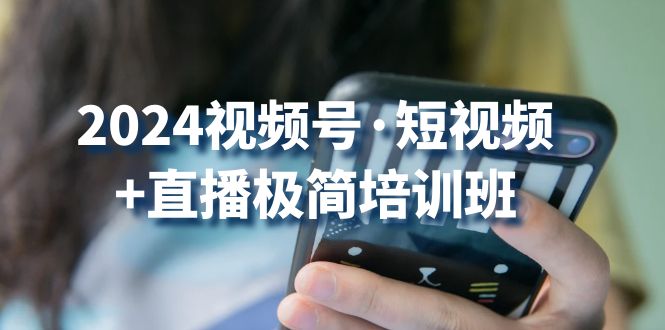 2024视频号短视频+直播极简培训班：抓住视频号风口，流量红利_111创业网-互联网轻创第一站