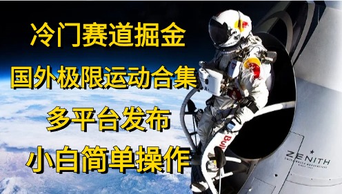 （10745期）冷门赛道掘金，国外极限运动视频合集，多平台发布，小白简单操作_111创业网-互联网轻创第一站