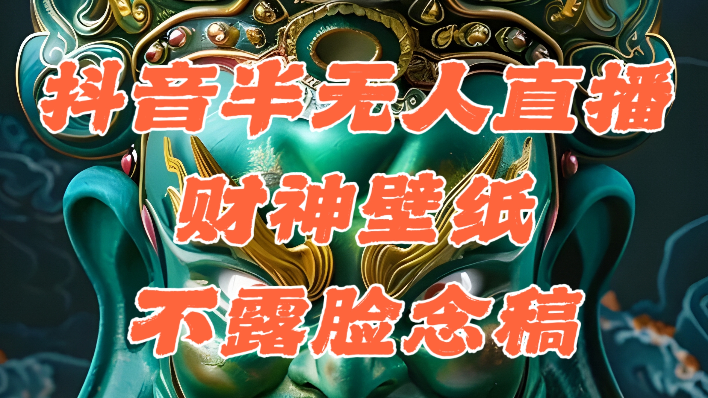 抖音半无人直播公会素材撸音浪，生肖财神AI图直播不露脸读稿，单日1000+_111创业网-互联网轻创第一站