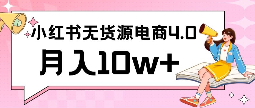 小红书新电商实战，无货源实操从0到1月入10w+联合抖音放大收益_111创业网-互联网轻创第一站