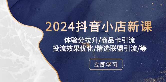 （10206期）2024抖音小店新课，体验分拉升/商品卡引流/投流效果优化/精选联盟引流/等_111创业网-互联网轻创第一站