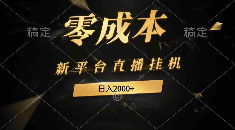 （9841期）新平台直播挂机最新玩法，0成本，不违规，日入2000+_111创业网-互联网轻创第一站