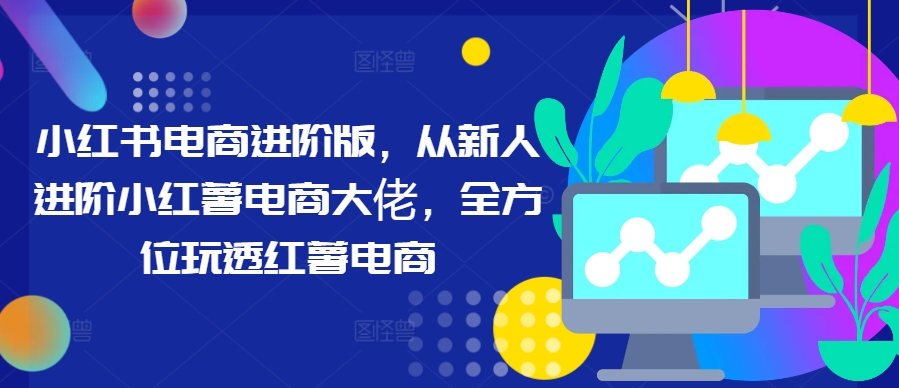 小红书电商进阶版，从新人进阶小红薯电商大佬，全方位玩透红薯电商_111创业网-互联网轻创第一站