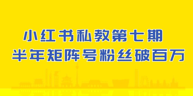 (10650期）小红书-私教第七期，小红书90天涨粉18w，1周涨粉破万 半年矩阵号粉丝破百万_111创业网-互联网轻创第一站