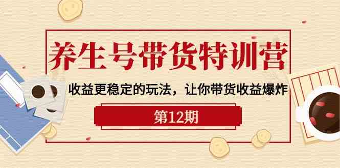 （10110期）养生号带货特训营【12期】收益更稳定的玩法，让你带货收益爆炸-9节直播课_111创业网-互联网轻创第一站