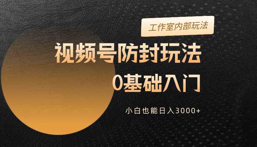 （10107期）2024视频号升级防封玩法，零基础入门，小白也能日入3000+_111创业网-互联网轻创第一站