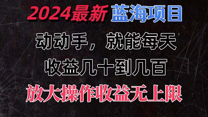 有手就行的2024全新蓝海项目，每天1小时收益几十到几百，可放大操作_111创业网-互联网轻创第一站