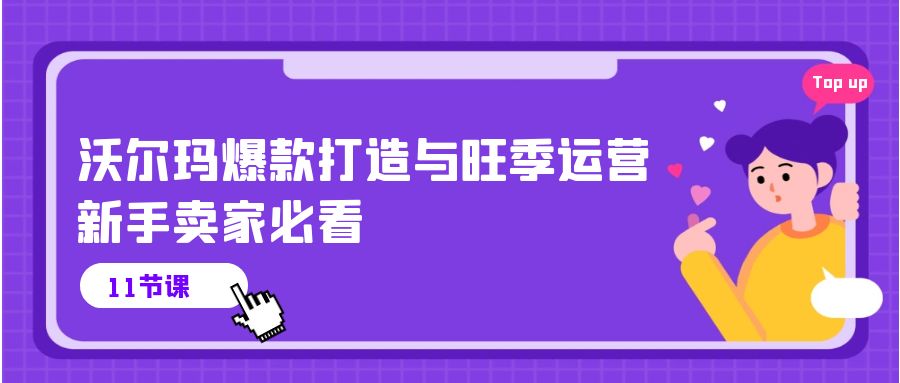 沃尔玛爆款打造与旺季运营，新手卖家必看（11节视频课）_111创业网-互联网轻创第一站