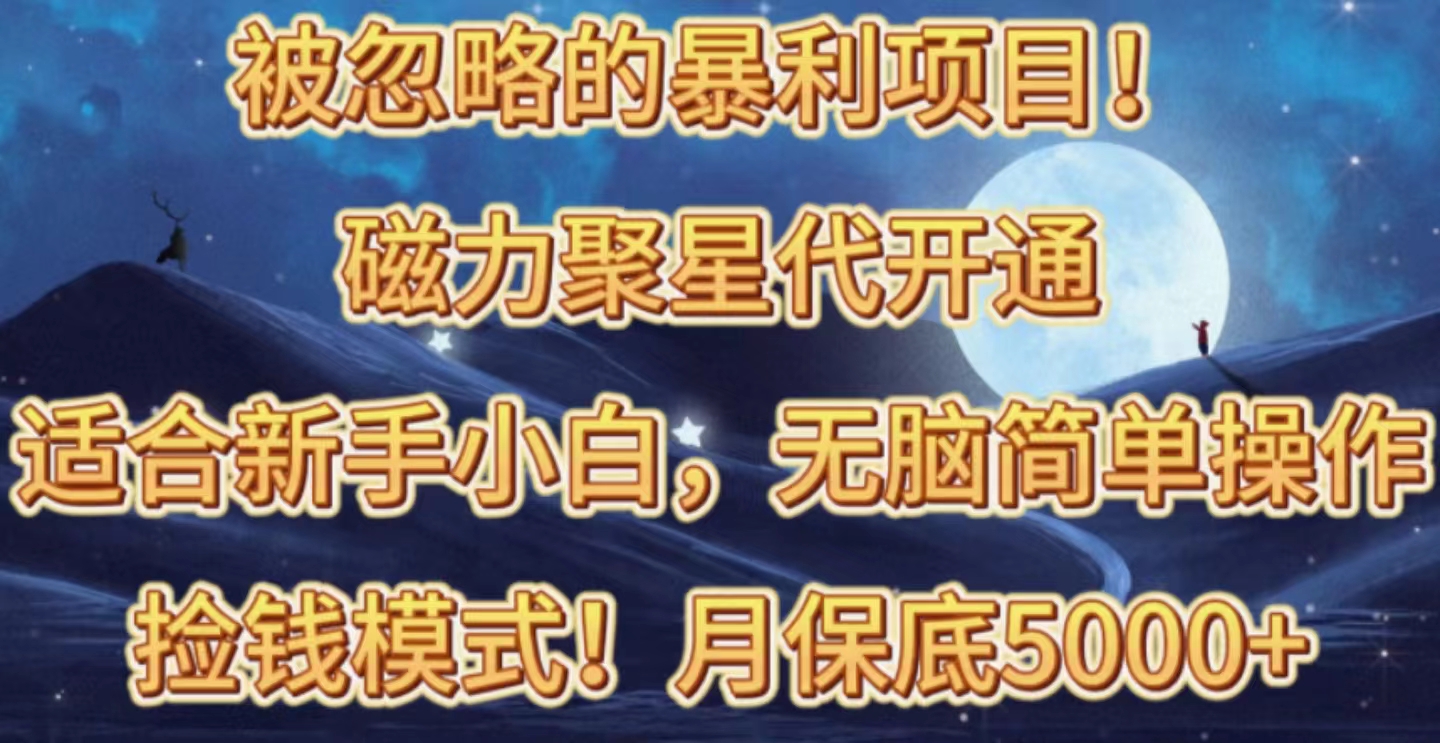 （10245期）被忽略的暴利项目！磁力聚星代开通捡钱模式，轻松月入五六千_111创业网-互联网轻创第一站