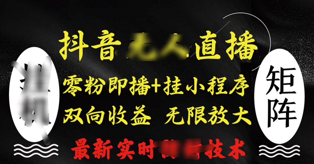 抖音无人直播最新独家玩法，小雪花+撸音浪双向收益，可矩阵放大_111创业网-互联网轻创第一站