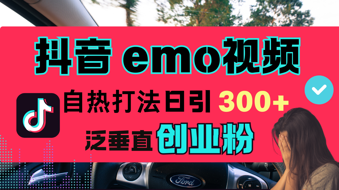 抖音“EMO视频”自热流打法，日引300+泛垂直创业粉_111创业网-互联网轻创第一站