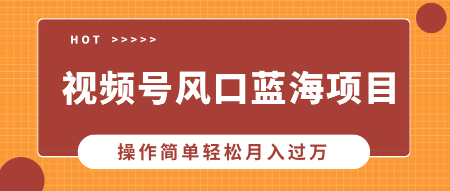 视频号风口蓝海项目，中老年人的流量密码，操作简单轻松月入过万_111创业网-互联网轻创第一站